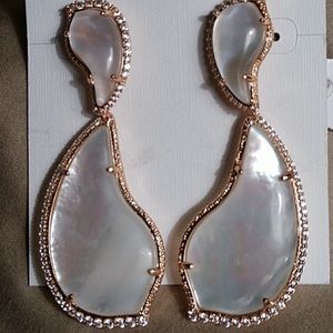 Kendra Scott teddi 14k rose gold plated earrings